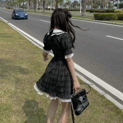 Unzzy HOT SALE Plaid Dress KF82191 5 Unzzy HOT SALE Plaid Dress KF82191