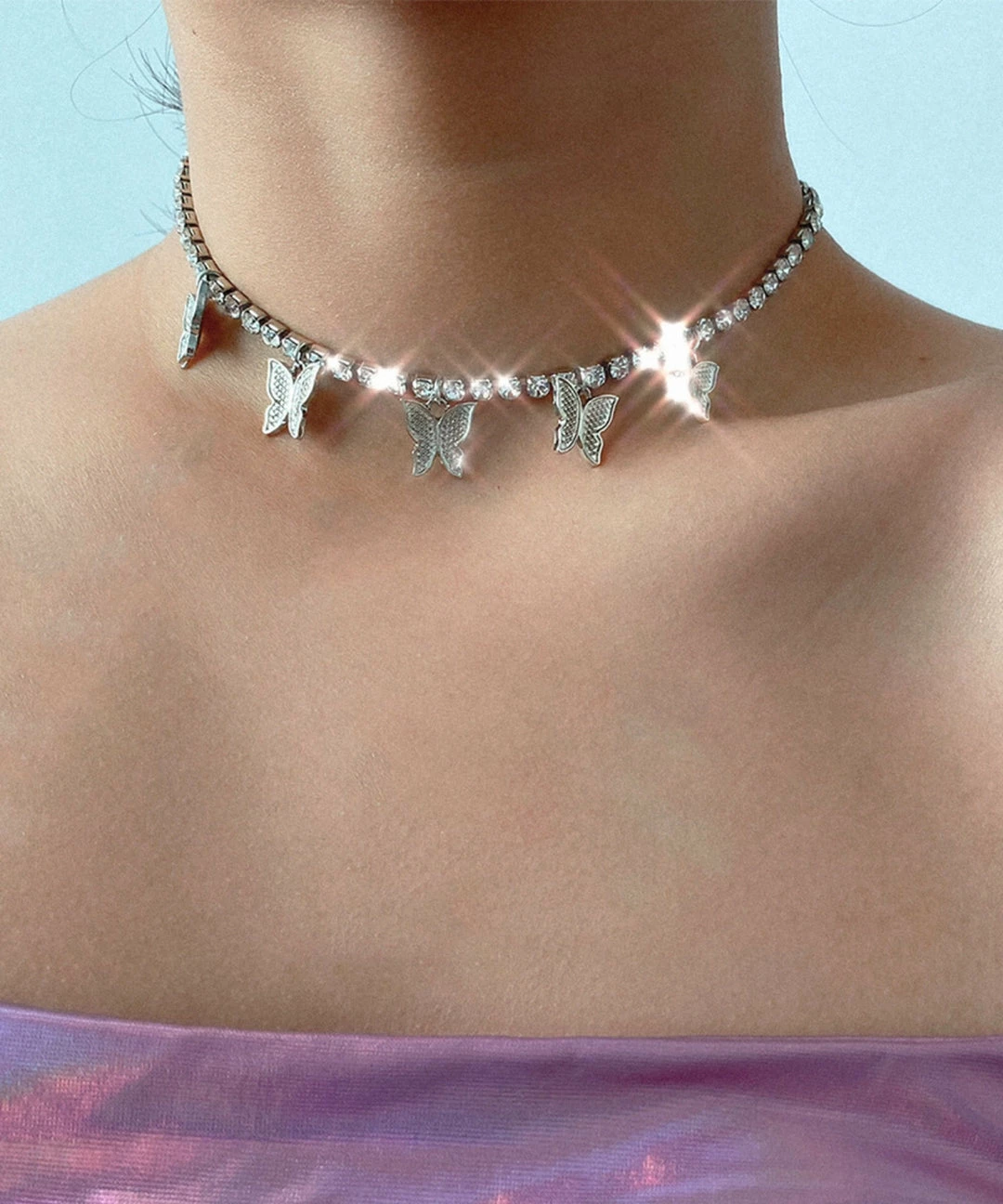 Unzzy Harajuku Butterfly Necklace KF81739 HOT SALE 2 Unzzy Harajuku Butterfly Necklace KF81739 HOT SALE