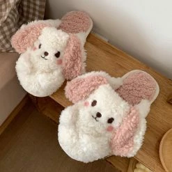 Unzzy HOT SALE Cute Cartoon Plush Cotton Slippers KF82436