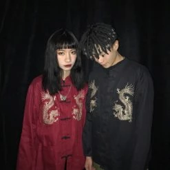 Unzzy Unisex Embroidered Jacket KF90288