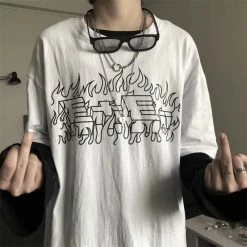 Unzzy Unisex White T-shirt KF90799