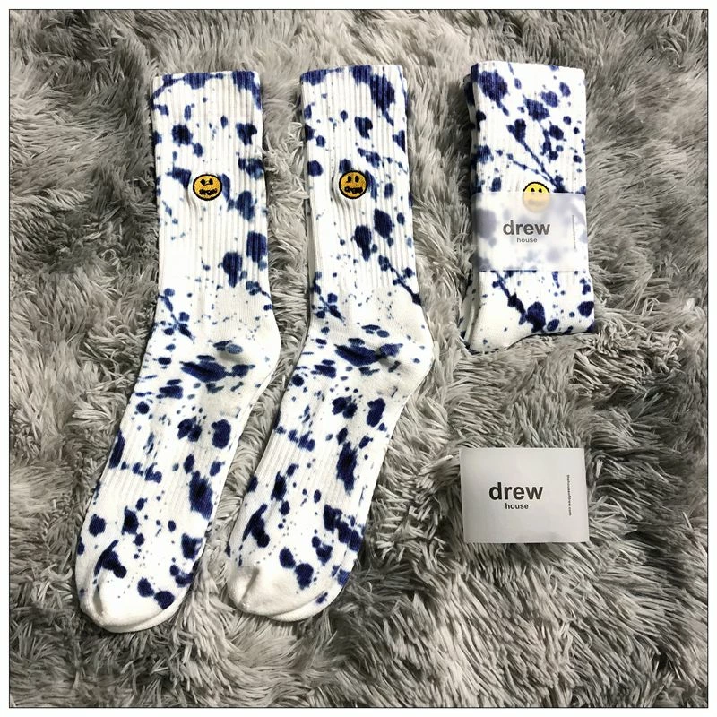 Unzzy HOT SALE Drew House Same Style Socks (a Pair) KF50024 2 Unzzy HOT SALE Drew House Same Style Socks (a Pair) KF50024