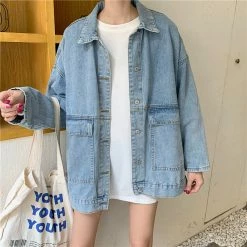Kashionstyle Light Wash Denim Jacket KF10009