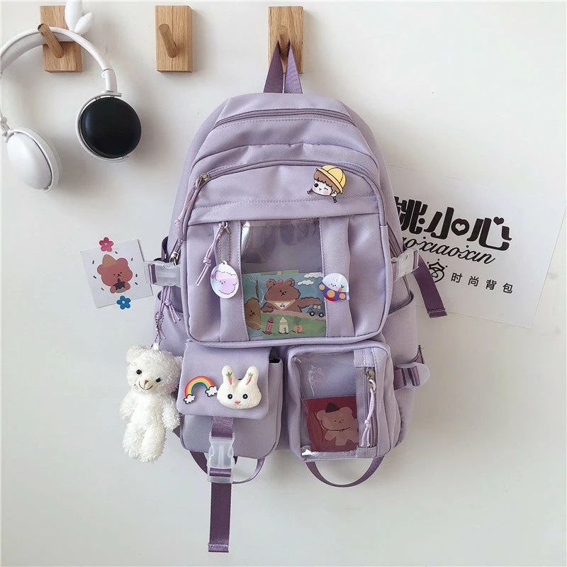 Unzzy HOT SALE Ulzzang Bear Backpack KF82008 4 Unzzy HOT SALE Ulzzang Bear Backpack KF82008