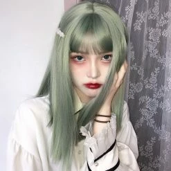 Unzzy HOT SALE Green Wig KF8501