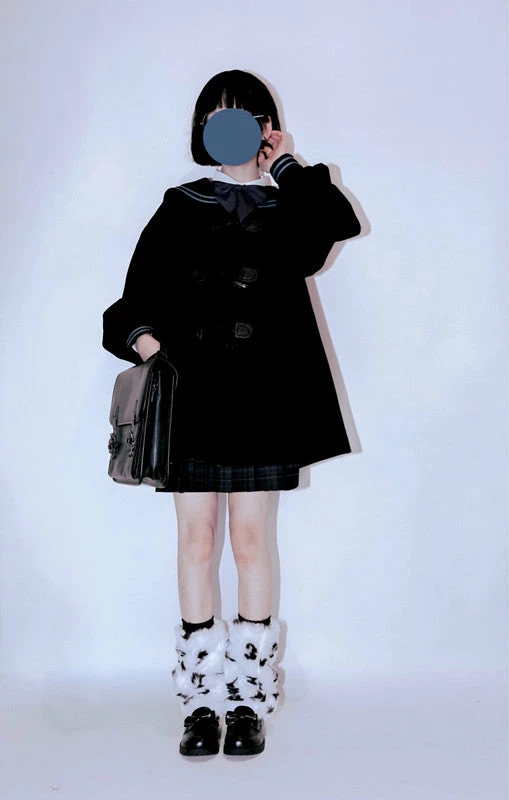 Unzzy HOT SALE Harajuku Black And White Leg Cover KF81607 4 Unzzy HOT SALE Harajuku Black And White Leg Cover KF81607