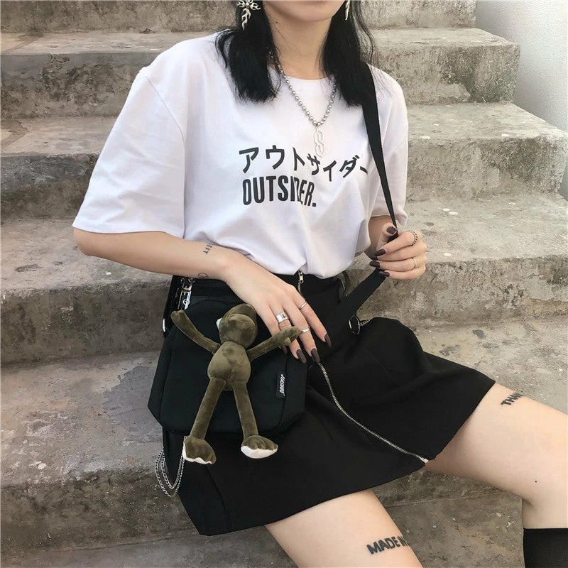 Unzzy HOT SALE Ulzzang Shoulder Bag KF90802 5 Unzzy HOT SALE Ulzzang Shoulder Bag KF90802