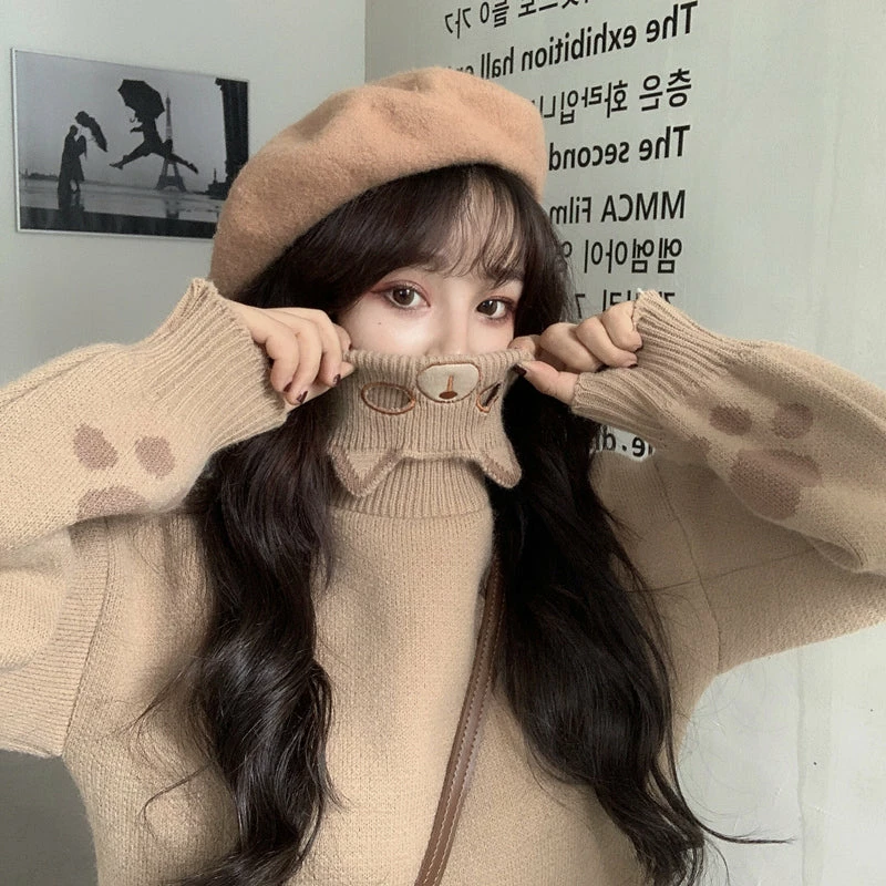 Unzzy Turtleneck Cute Sweater KF82229 HOT SALE 3 Unzzy Turtleneck Cute Sweater KF82229 HOT SALE