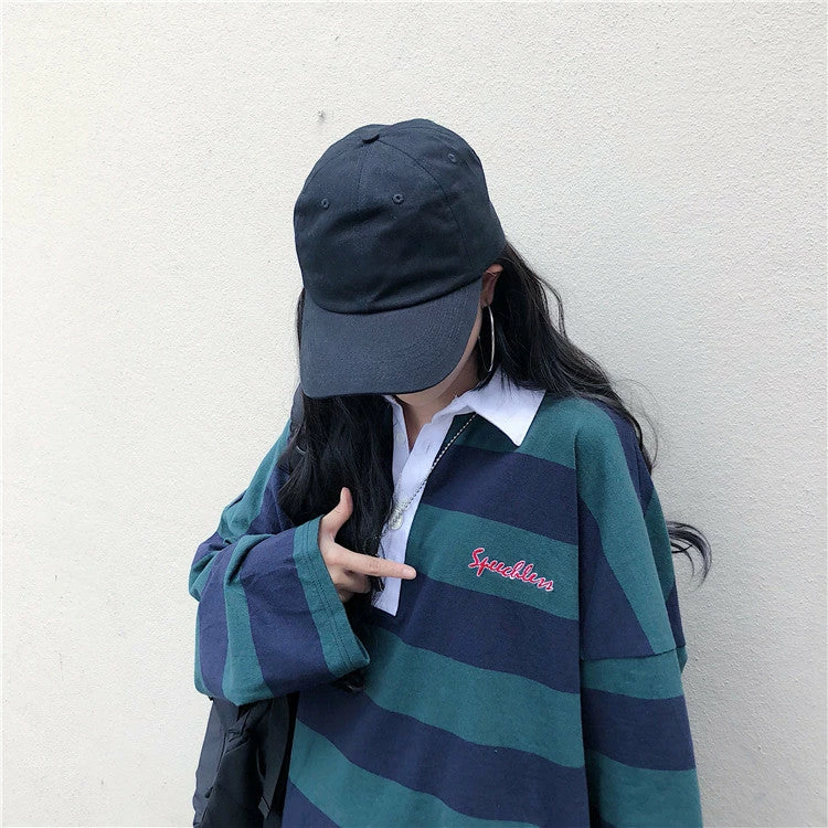 Unzzy HOT SALE Harajuku Style Striped T-shirt KF81532 5 Unzzy HOT SALE Harajuku Style Striped T-shirt KF81532