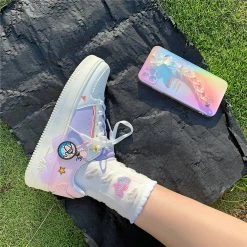 Unzzy Small Fresh Casual White Shoes KF82554