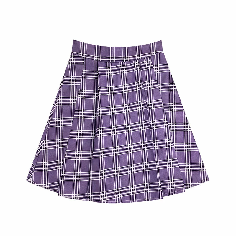 Unzzy Korean Plaid Skirt KF81158 3 Unzzy Korean Plaid Skirt KF81158