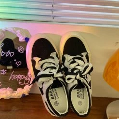 Unzzy HOT SALE Cute Platform Canvas Shoes KF82706