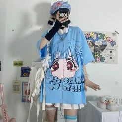 Unzzy HOT SALE Anime Cartoon Short Sleeve KF82221