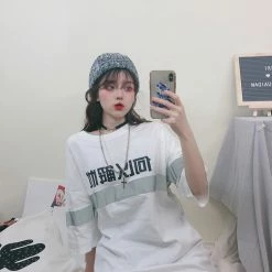 Unzzy HOT SALE Harajuku Reflective T-shirt KF9113