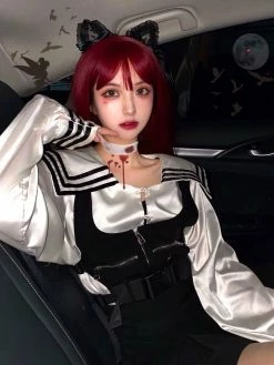 Unzzy Red Long Straight Wig KF9570 10 Unzzy Red Long Straight Wig KF9570