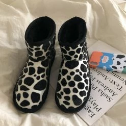 Unzzy HOT SALE Cow Snow Boots KF81745