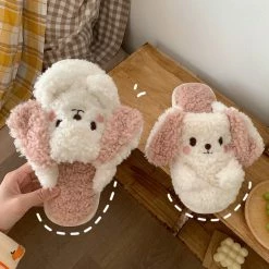 Unzzy HOT SALE Cute Cartoon Plush Cotton Slippers KF82436