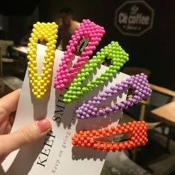 Unzzy Fluorescent Pearl Hair Clip KF90688 9 Unzzy Fluorescent Pearl Hair Clip KF90688