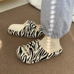 Unzzy HOT SALE Leopard Cow Slippers KF82609