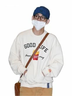 Unzzy BTS Letters Sweatshirt KF9375 HOT SALE