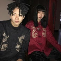 Unzzy Unisex Embroidered Jacket KF90288