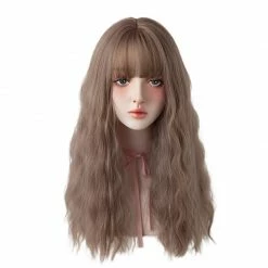 Unzzy Coral Pink Water Ripple Long Wig KF42134 HOT SALE 9 Unzzy Coral Pink Water Ripple Long Wig KF42134 HOT SALE