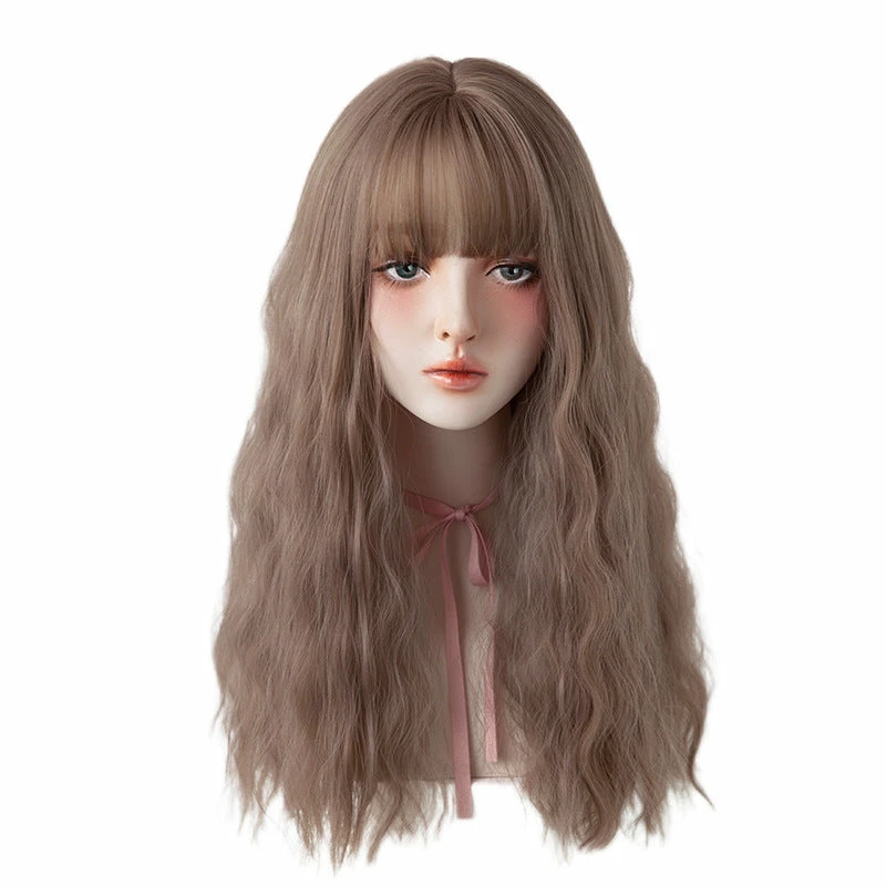 Unzzy Coral Pink Water Ripple Long Wig KF42134 HOT SALE 5 Unzzy Coral Pink Water Ripple Long Wig KF42134 HOT SALE