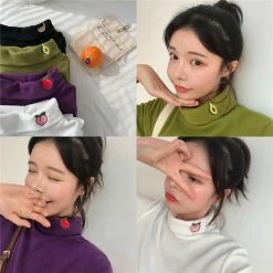 Unzzy Chic Fruit Embroidered T-Shirt KF90142 10 Unzzy Chic Fruit Embroidered T-Shirt KF90142