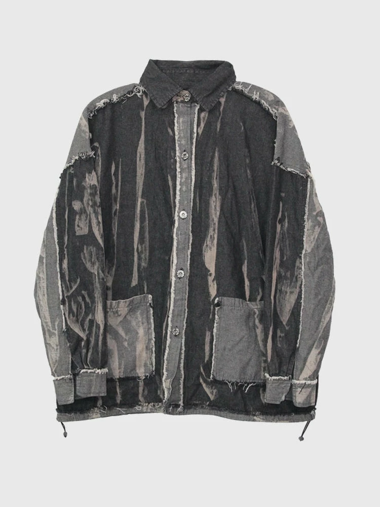 Unzzy Ulzzang Denim Jacket KF81475 5 Unzzy Ulzzang Denim Jacket KF81475