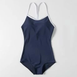 Unzzy HOT SALE Blue Sling One Piece Swimsuit KF82668