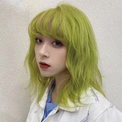 Unzzy Green Short Roll Wig KF9226 HOT SALE