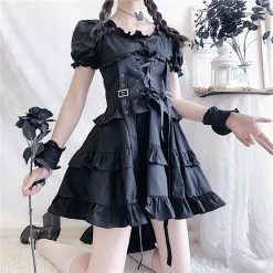 Unzzy Punk Dark Dress KF81403