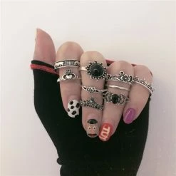 Unzzy Harajuku 10 Rings KF81433