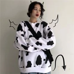 Unzzy HOT SALE Ulzzang Cow Sweatshirt KF9209