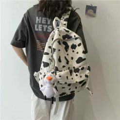Unzzy Ulzzang Cow Backpack KF81859