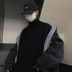 Unzzy HOT SALE Retro Turtleneck Sweater KF82355