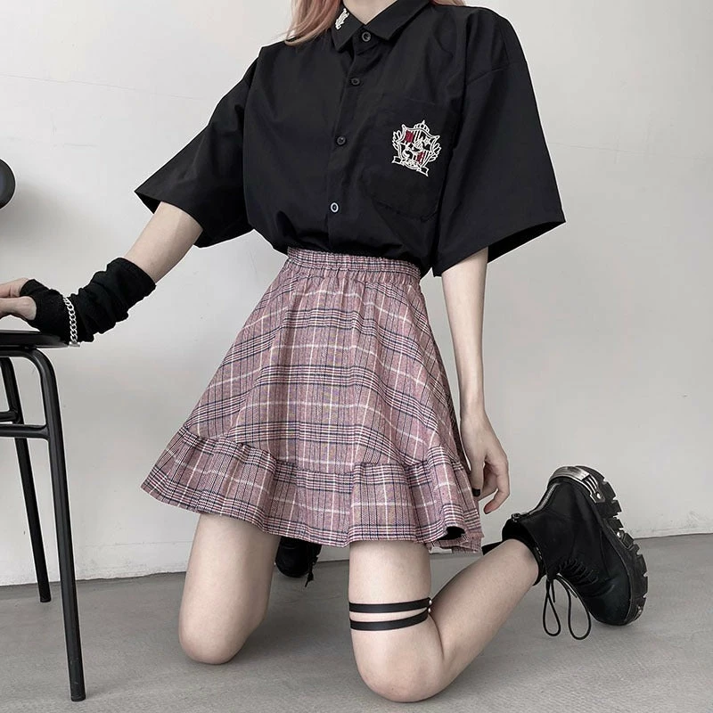 Unzzy HOT SALE Vintage Plaid Skirt KF90435 1 Unzzy HOT SALE Vintage Plaid Skirt KF90435