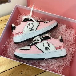 Unzzy Kitty Cute Pink Sneakers KF82570
