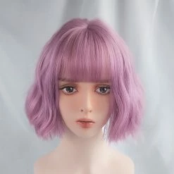 Unzzy Purple Short Straight Wig KF9249 10 Unzzy Purple Short Straight Wig KF9249
