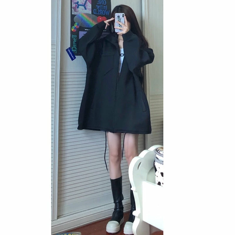 Unzzy Chic Hooded Jacket KF81676 HOT SALE 5 Unzzy Chic Hooded Jacket KF81676 HOT SALE