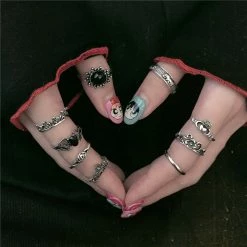 Unzzy Harajuku 10 Rings KF81433