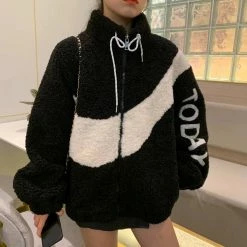 Unzzy Lamb Wool Sweatshirt KF81699