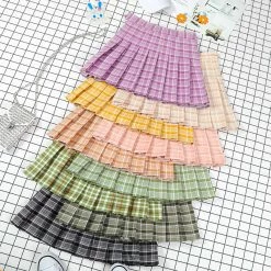 Unzzy Pastel High Waist Skirt KF6503