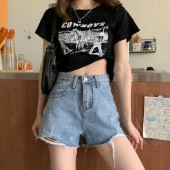 Unzzy All-match Denim Shorts KF908029 HOT SALE
