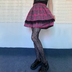 Unzzy Harajuku High Waist Pleated Skirt （Multiple Colors） KF82627