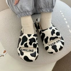 Unzzy HOT SALE Leopard Cow Slippers KF82609