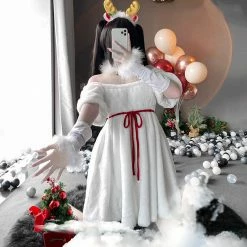 Unzzy Elk Bunny Dress (5-PIECE SET） KF82466