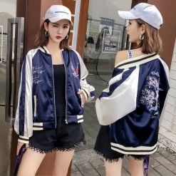 Unzzy Chic Embroidered Coat KF2239