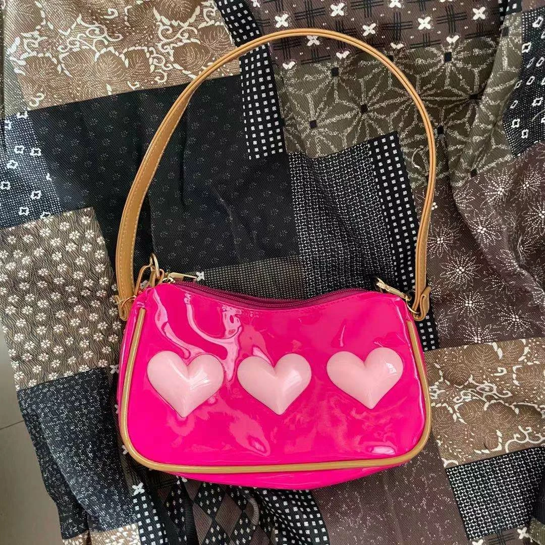 Unzzy Love Pink Shoulder Bag KF82116 2 Unzzy Love Pink Shoulder Bag KF82116