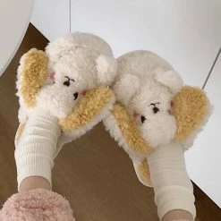 Unzzy HOT SALE Cute Cartoon Plush Cotton Slippers KF82436